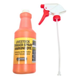 marcador para ganado en spray naranja carmel