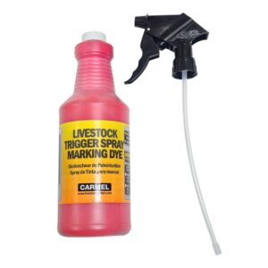 marcador para ganado en spray rojo carmel