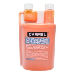 recarga concentrado de tinta para spray marcado de ganado naranja 32 oz carmel