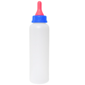 biberón para cordero 500 ml con tetina rosada