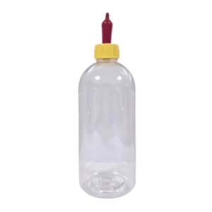 biberón para cordero con tetina 500 ml plástico transparente