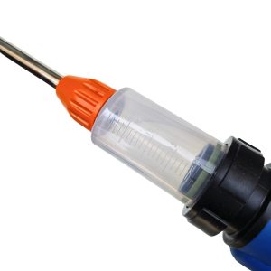 pistola dosificadora de 20 ml con punta naranja