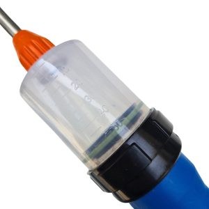 pistola dosificadora de 50 ml con punta naranja