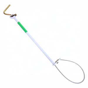 Sujetador para cerdos con freno 60 cm y cable de acero